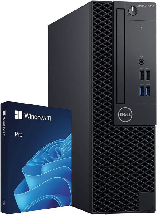 Dell OptiPlex 3060 SFF Office Computer - i5 8400 - 8GB DDR4 - 256GB SSD - Win11Pro - Used Desktop PC