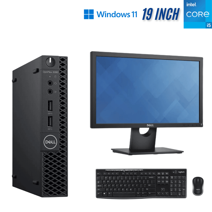 Dell OptiPlex 3060 Micro Business Computer Set - i5 8400T - 16GB DDR4 - 256GB SSD - Win11Pro - Refurb Special