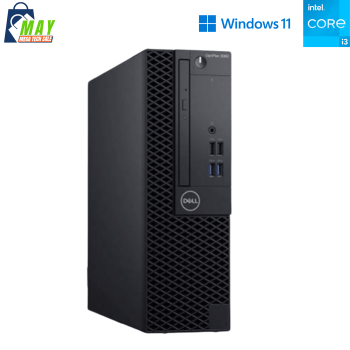 Dell OptiPlex 3060 SFF Office Computer - i3 8100 - 8GB DDR4 - 256GB SSD - Win11Pro - Refurb