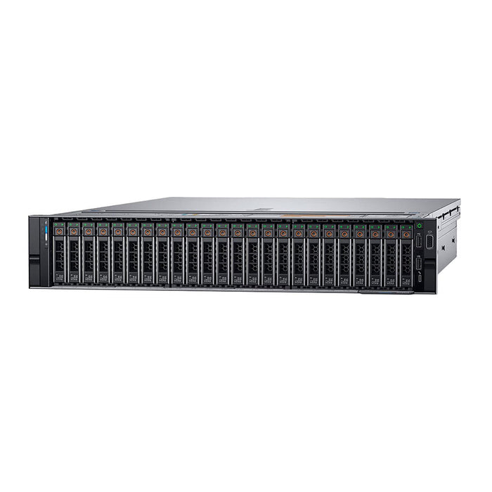 Dell PowerEdge R740XD VM Container Server - 2 x 24 Core Xeon Platinum 8160 - 512GB DDR4 - 8 x 3.2TB NVME SSD - HBA330 - Intel X710 DP 10GB - Intel I350 DP 1GB - Qlogic QL41262 DP 25GB x 2 - Dual 1100 Watt - 24 Bay 2.5" - Front Bezel & Rail Kit - Refurb