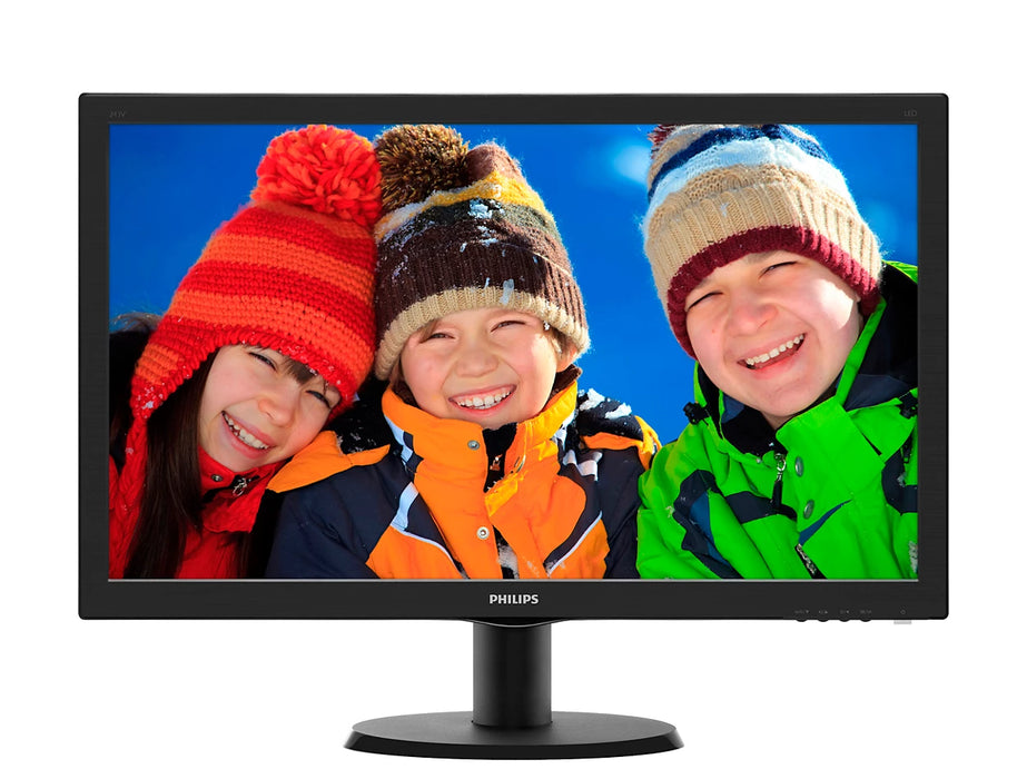 Phillips 243V5Q 23.6-Inch Full HD MVA LED Monitor – HDMI, DVI & VGA - Pre-Owned