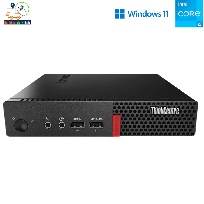 Lenovo ThinkCentre M710q Office Tiny Business Computer – i3 7100T – 8GB DDR4 – 128GB SATA SSD – Win11Pro – Refurb