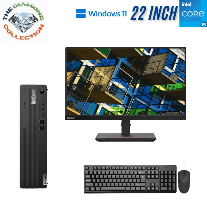 Lenovo ThinkCentre M70S SFF Business Computer Set - i5 13400 - 16GB DDR5 - 512GB SSD - Win11Pro - S22E-20 - New Special