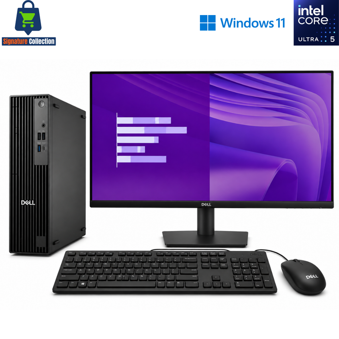 Dell Pro Slim QCS1250 Production Computer Set – Ultra 5 235 – 16GB DDR5 – 512GB SSD – Win11Pro – New