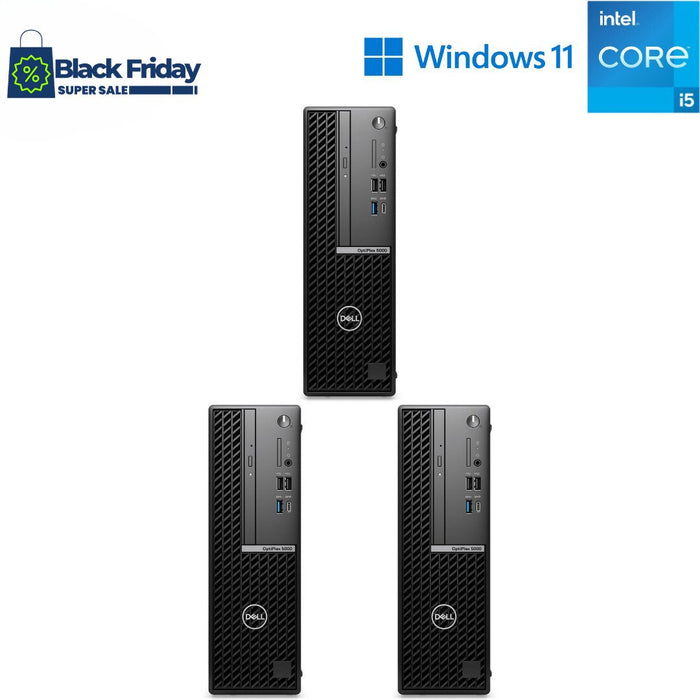 3 x Dell Optiplex 5000 SFF Computer Bundle; I5 12500; 16GB PC4; 512GB SSD; Win11Pro; New Special