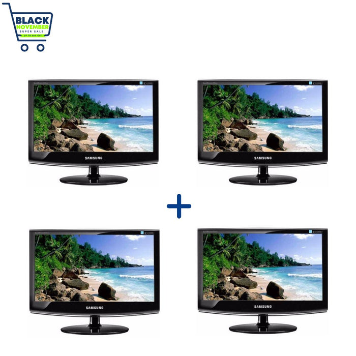 4 x Samsung Syncmaster 633NW 16 Inch Wide LCD Monitor 1360x768; Pre-Owned Special