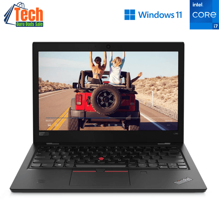 Lenovo ThinkPad L380 13.3 Inch Executive Productivity Laptop - i7 8550U - 16GB DDR4 - 256GB NVMe SSD - Win11Pro - Refurb Special