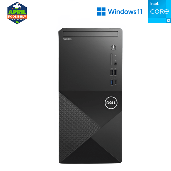 Dell Vostro 3030 Office Desktop Tower Computer - i3 12100 - 8GB DDR5 - 512GB SSD - Win11Home - New PC Special