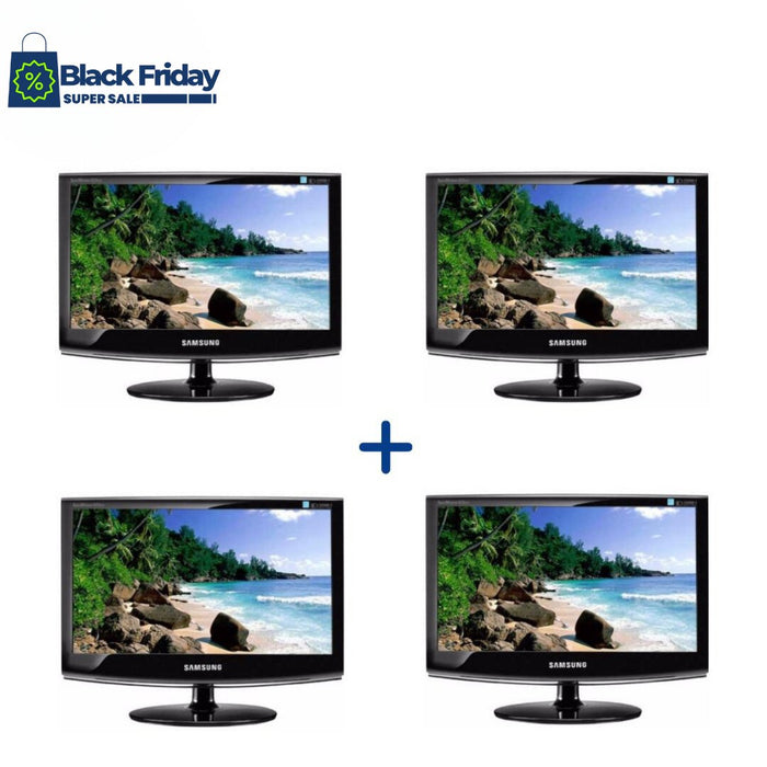 4 x Samsung Syncmaster 633NW 16 Inch Wide LCD Monitor 1360x768; Pre-Owned Special