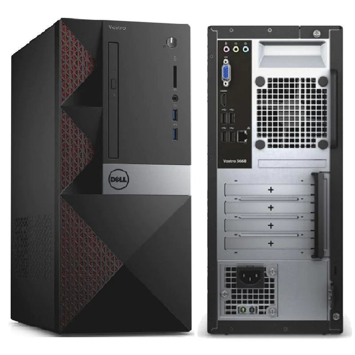 DELL VOSTRO 3668 MT - I3 7100 - 8GB DDR4 - 500GB SATA HDD - WINDOWS 10 PRO 64 BIT - REFURBISHED COMPUTER