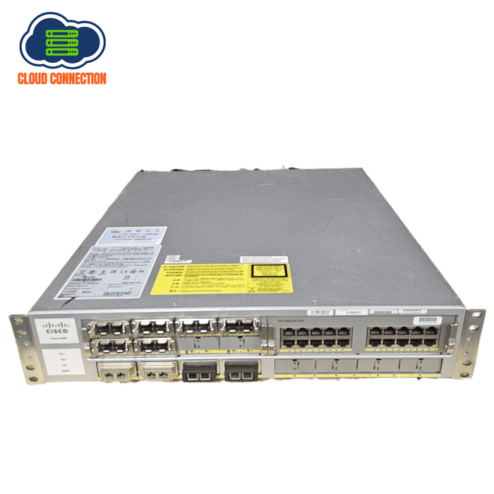 Cisco WS-C4900M Modular Layer 3 Switch – 2 x PSU – 6 x CVR-X2-SFP – 4 x X2-10GB-SR – 1 x WS-X4920-GB-RJ45 – Refurb