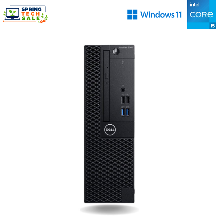 Dell Optiplex 3060 SFF IT Computer - i5 8400 - 8GB DDR4 - 256GB SSD - Win11Pro - Refurb Special