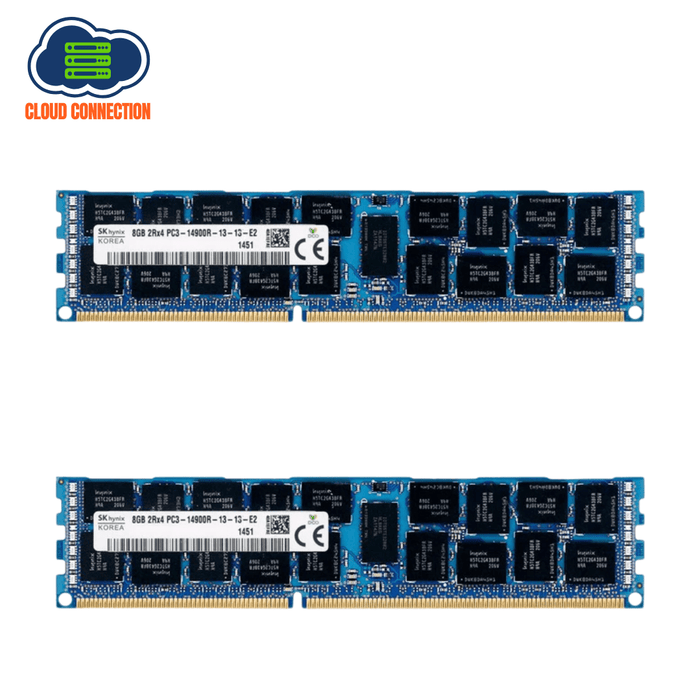 SK Hynix 32GB Server RAM Kit - 2 x 16GB 2Rx4 PC3-14900R-13-13-E2 DDR3 ECC Registered Server RAM – Refurb