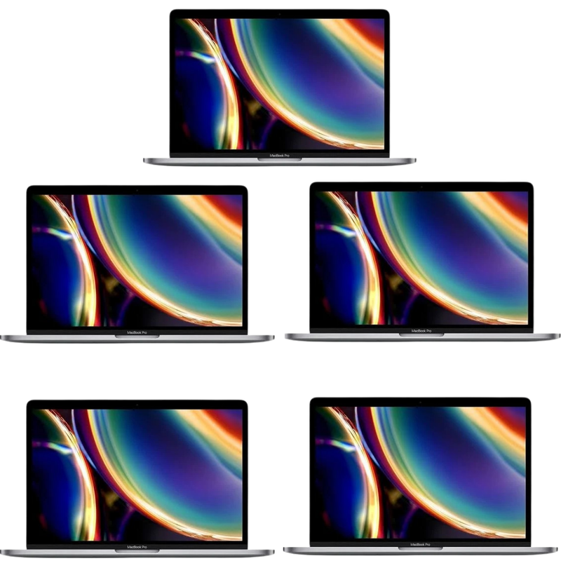 5 x Apple MacBook Pro A2289 13 Inch Business Laptop – Core i5 1.40GHz – 16GB DDR3 – 256GB SSD – Intel Iris Plus 645 – Mac OSX – Pre-Owned