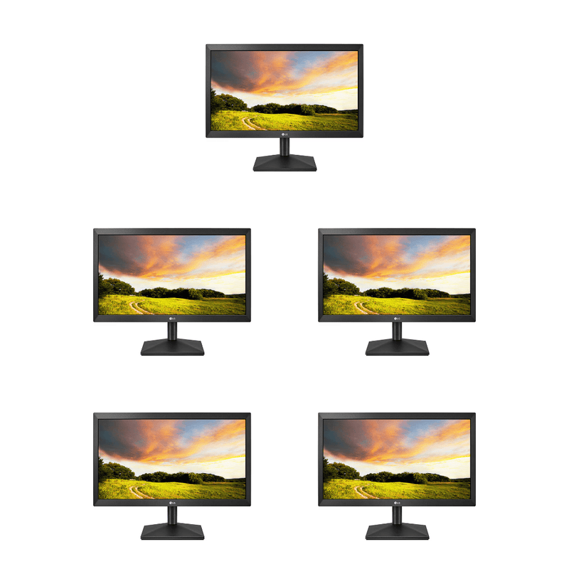 5 x LG 20MK400H 19.5 Inch HD Monitor – HDMI & VGA – Refurb