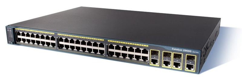 Cisco WS-C2960G-48TC-L 48 48 Ethernet 10/100/1000 ports, 4 Dual Purpose Switch - Pre-Owned