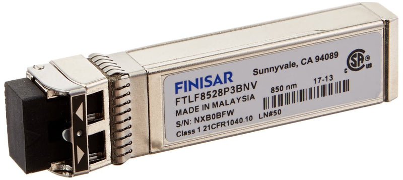 Finisar FTLF8528P3BNV-EM 8G FC SFP+ Short Range Transceiver - Refurb