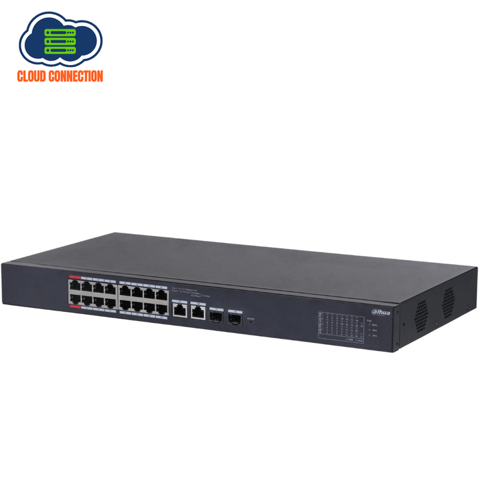 Dahua DH-CS4218-16ET-190 18-Port Cloud Managed PoE Desktop Switch – New