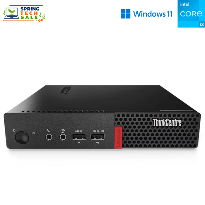 Lenovo ThinkCentre M710q Office Tiny Business Computer – i3 7100T – 8GB DDR4 – 128GB SATA SSD – Win10Pro – Refurb