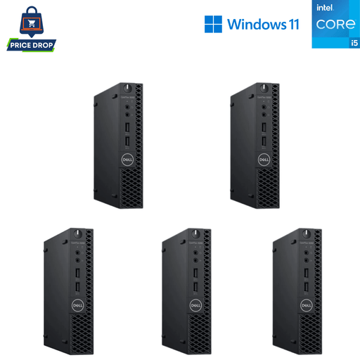 5 x Dell OptiPlex 3060 Micro SMME Computer Bundle - i5 8400T 5 x Dell OptiPlex 3060 Micro SMME Computer Bundle - i5 8400T