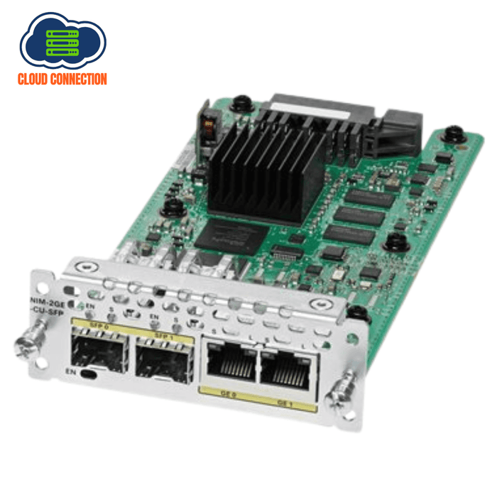 Cisco NIM-2GE-CU-SFP 2 Port Gigabit Ethernet Dual-Mode GE/SFP Network Interface Module – Open Box