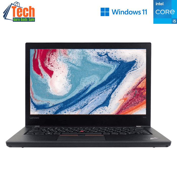 Lenovo ThinkPad T470 14 Inch Professional Business Laptop - i5 7200U - 8GB DDR4 - 256GB NVMe SSD - Win11Pro - Refurb Special
