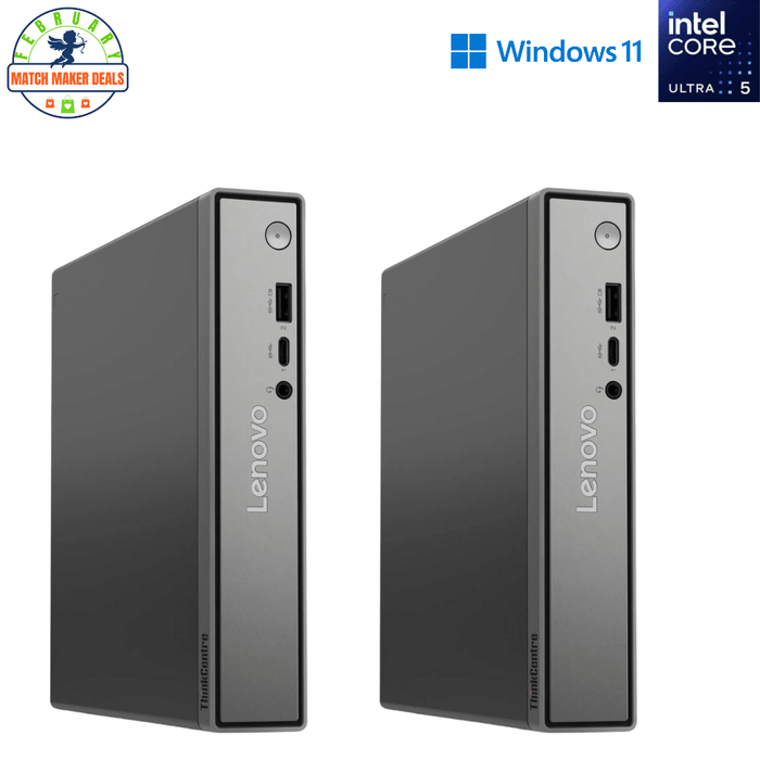 2 x Lenovo ThinkCentre Neo 50q Gen 5 Tiny Computer - Ultra 5 210H - 8GB DDR5 - 512GB SSD - Win11Pro - New Special