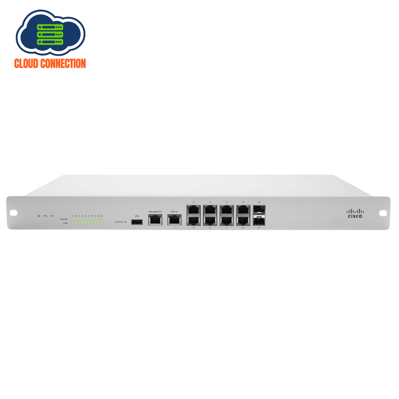 Cisco Meraki MX100-HW Cloud-Managed Security Appliance – Refurb