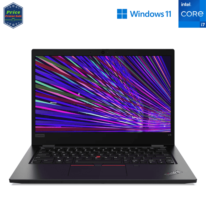 Lenovo ThinkPad L13 13.3 Inch Executive Productivity Laptop - i7 10510U - 16GB DDR4 - 256GB NVMe SSD - Win11Pro - Refurb Special