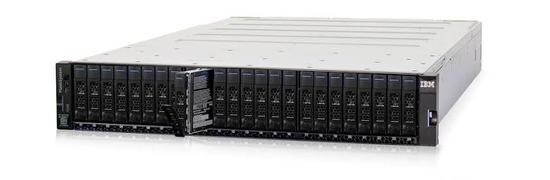 IBM FlashSystem 9100 Enterprise Storage System – 4 × Xeon Gold 5120 – 2 × 384GB DDR4 – 19 x IBM FCM 19.2TB NVMe SSD – 2 × Intel I210 + X722 – 2 × 32/64Gb Fibre Channel Ports – Refurb