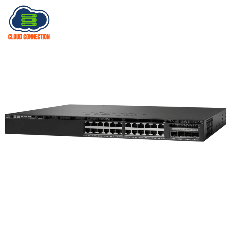 Cisco WS-C3650-24TD-L 24 Port Gigabit + 2 10G SFP+ Switch - Used