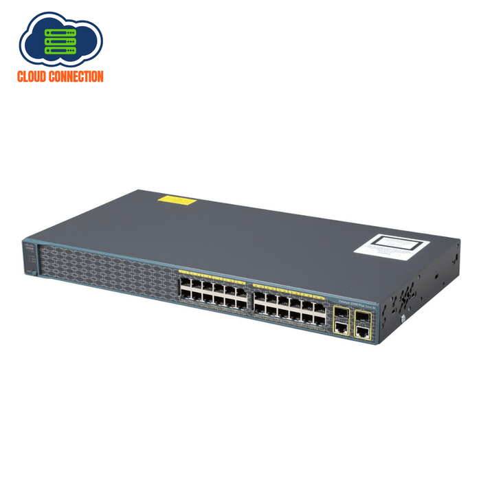 Cisco WS-C2960-24TC-S 2960 Plus 24 10/100 + 2 T/SFP Switch - Used