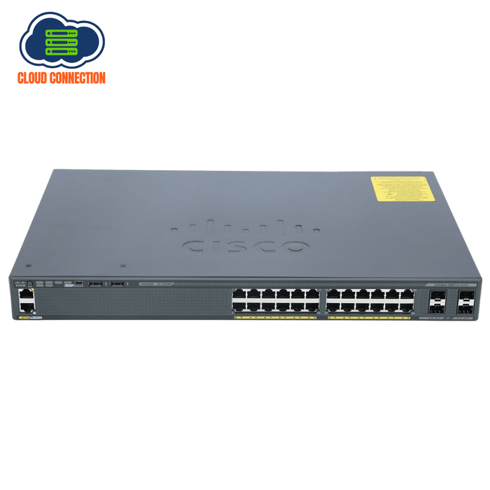 Cisco Catalyst Ws-C2960X-24Ts-L - 24 Gige, 4 X 1G Sfp, Lan Base Switch - Refurb Switch