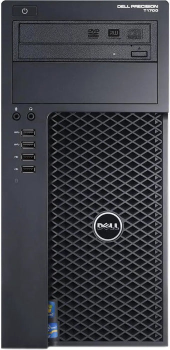 Dell Precision T1700 MT Business Computer - i7 4770 - 8GB DDR3 - 256GB SSD - Win11Pro - Used Desktop PC