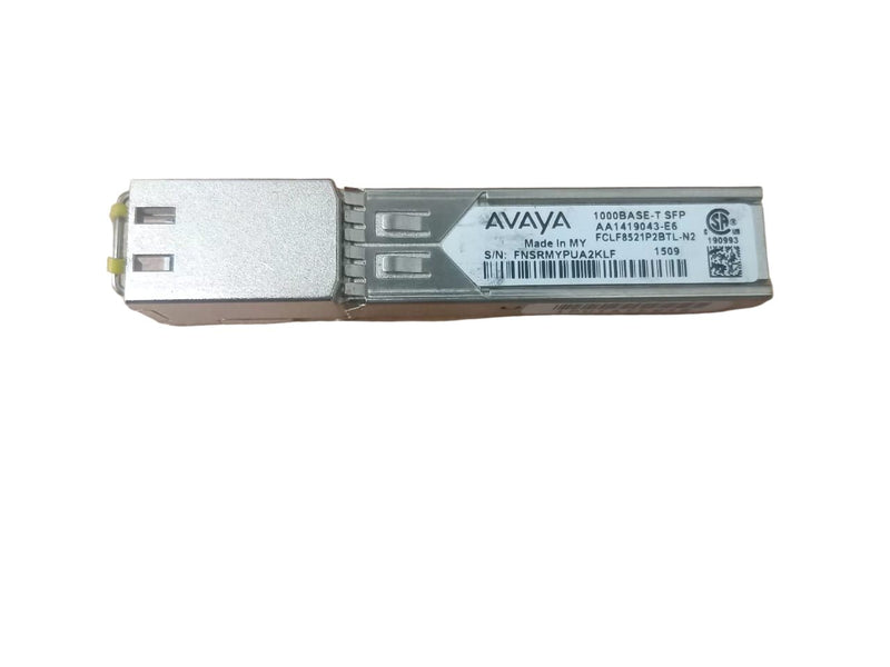 Avaya FCLF8521P2BTL-N2 1000BASE-T SFP AA1419043-E6 Transceiver Module  – Refurb