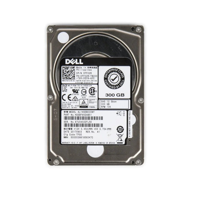 Dell AL14SEB030NY 2.5 Inch 300GB 10K RPM SAS Hard Drive – Refurb