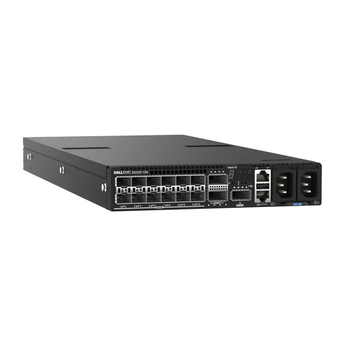 Dell PowerSwitch S5212F-ON 12 Port 25GbE SFP28 Managed Switch with 3 × 100GbE QSFP28 210-APHW – New