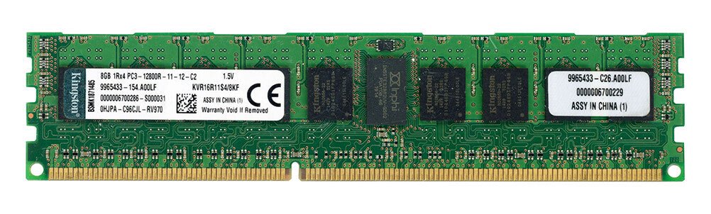 Kingston 8GB 1Rx4 PC3L-12800R-11-12-C2 Server RAM – Refurb