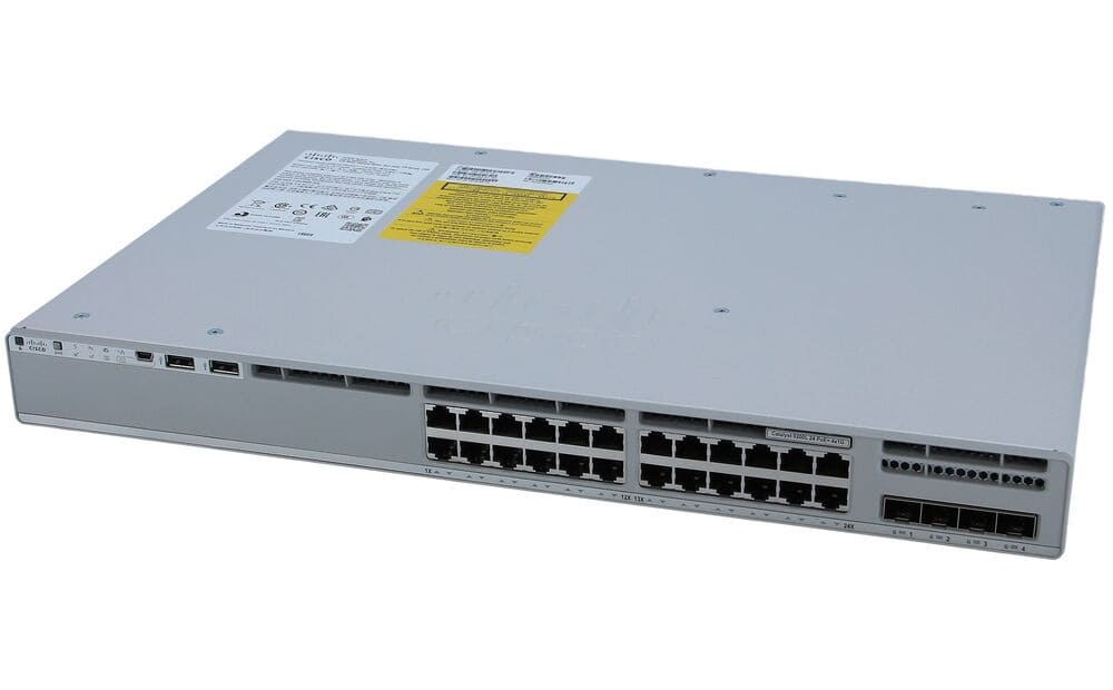 Cisco Catalyst C9200L-24P-4G-A 24 Port PoE+ Layer 2 Managed Switch – Refurb