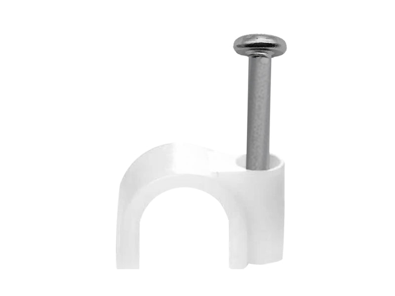 6mm Cable Clips 100 Pack White-0