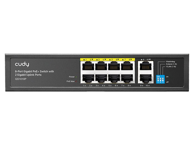 Cudy 10 Port Gigabit 8 PoE 100W PoE Switch-0