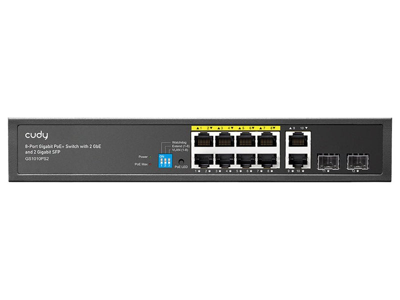 Cudy 8 Port Gigabit PoE 110W 2SFP 2 Gigabit Ethernet Switch-0