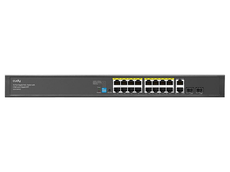 Cudy 16 Port Gigabit PoE 180W 2 Gigabit 2SFP Switch-0