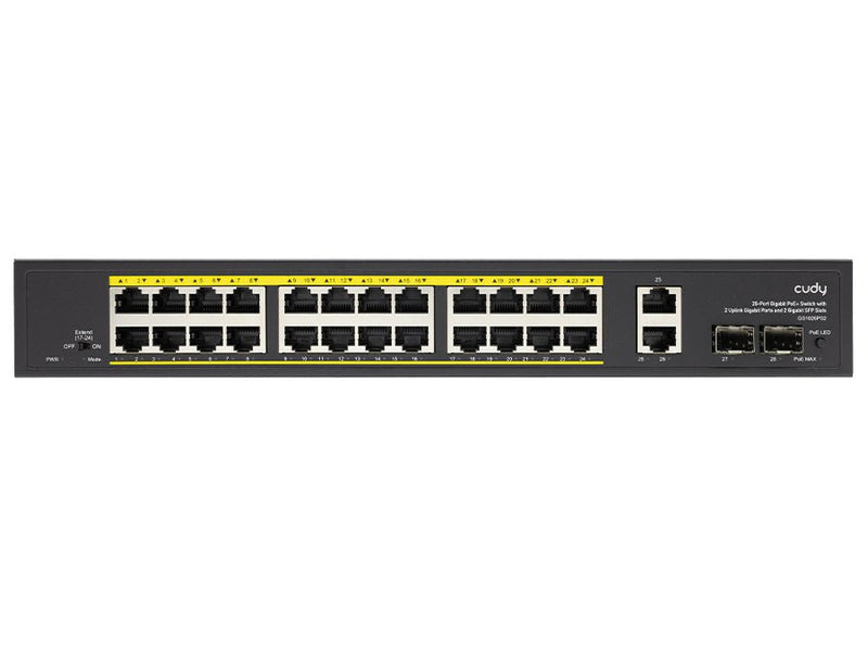Cudy 24 Port Gigabit PoE 280W 2 Gigabit 2SFP Switch-0