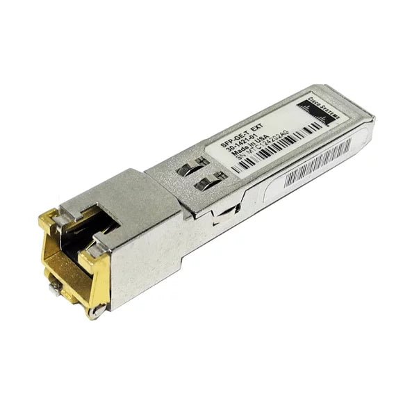 Cisco SFP-GE-T EXT 1000Base-T Copper RJ45 SFP Transceiver Module – Refurb