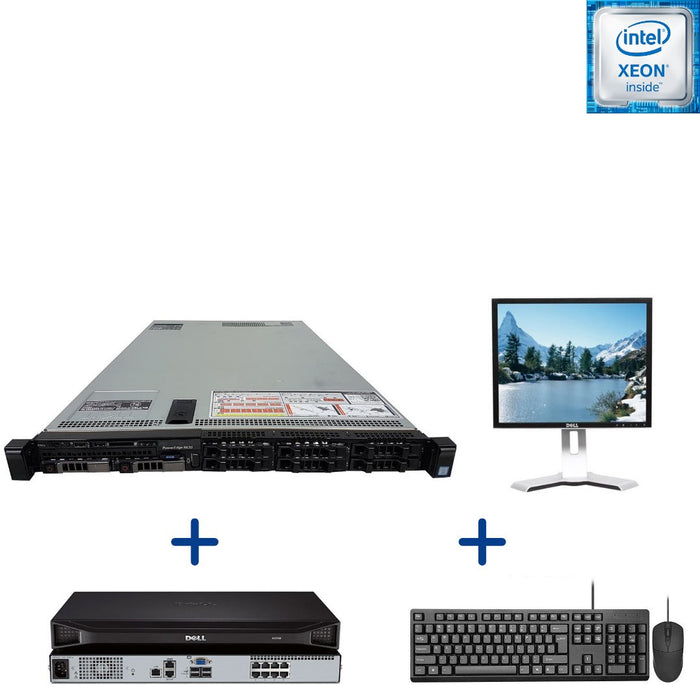 Dell Poweredge R630 8 Bay SFF + KVM Switch, Monitor, Keyboard & Mouse Medium to Large Business Server Bundle