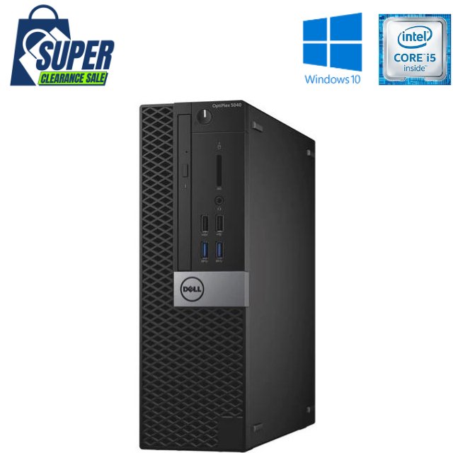 DELL OPTIPLEX 5040 SFF - I5 6500 - 4GB DDR4 - 500GB SATA HDD - WINDOWS 10 PRO 64 BIT - REFURBISHED COMPUTER