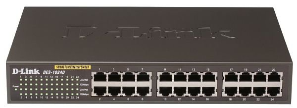D-Link DES-1024D 10/100 Fast Ethernet Switch - Pre-Owned