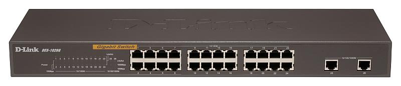 D-Link DES-1026G 24 Port Gigabit Unmanaged Switch – Pre-Owned