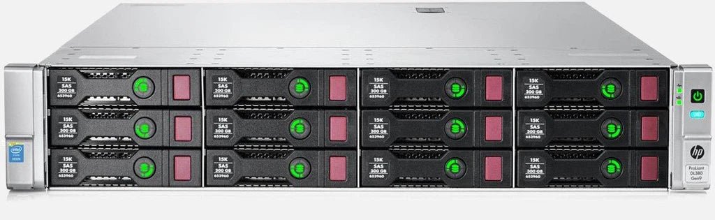 HP Proliant DL380 Gen9 2U Rackmount Server - 12 LFF + 3 LFF(Rear) - 2 x Xeon E5-2680 V3 - 128GB DDR4 - 10 x 6TB SATA + 4 x 1.92TB SSD - P840 Raid - HP 331I + HP 546-FLR-SFP+ - 2 x 800W - Refurb